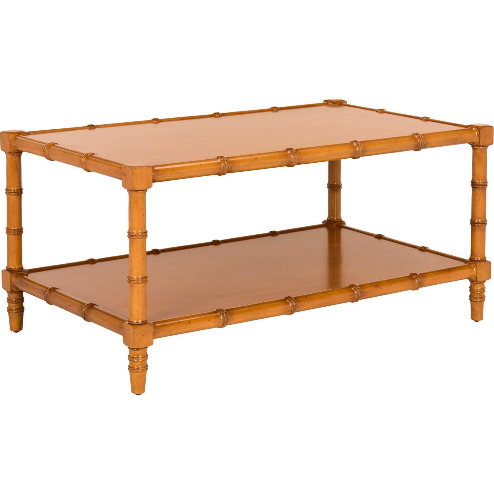 Nolan Coastal Bamboo Coffee Table Brown