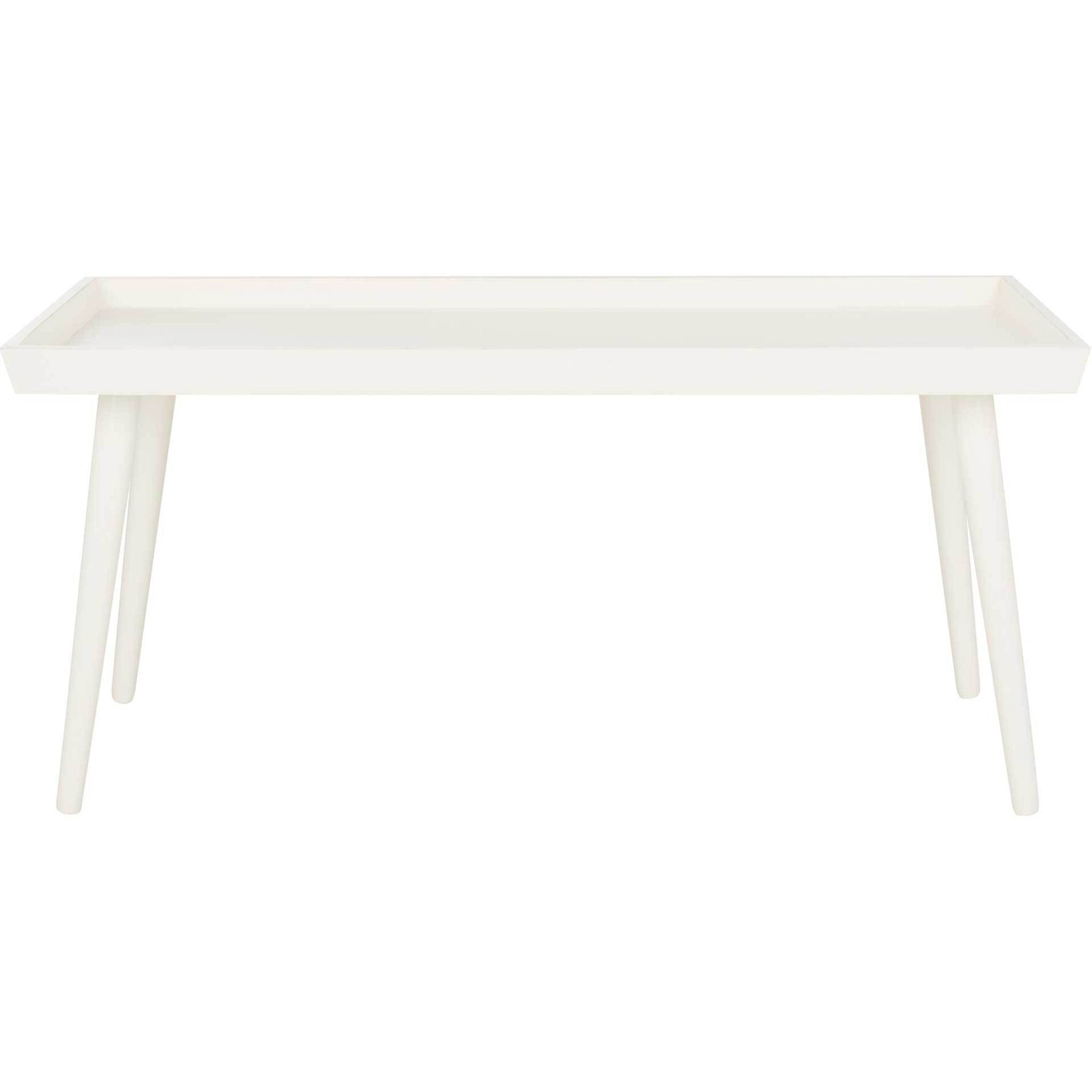 Norah Tray Top Coffee Table Distressed White
