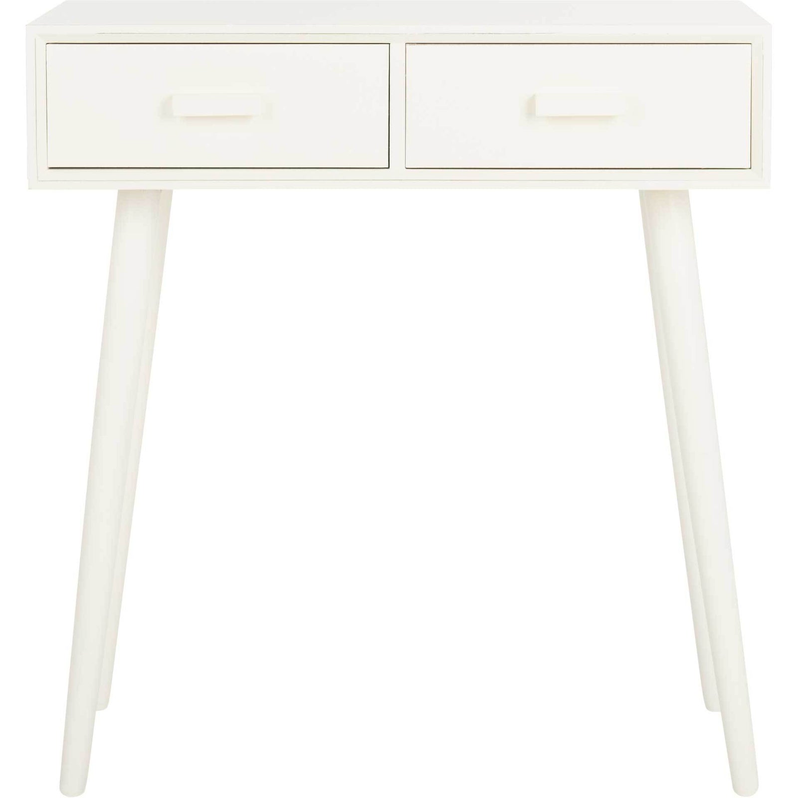 Deandre 2 Drawer Console Distressed White