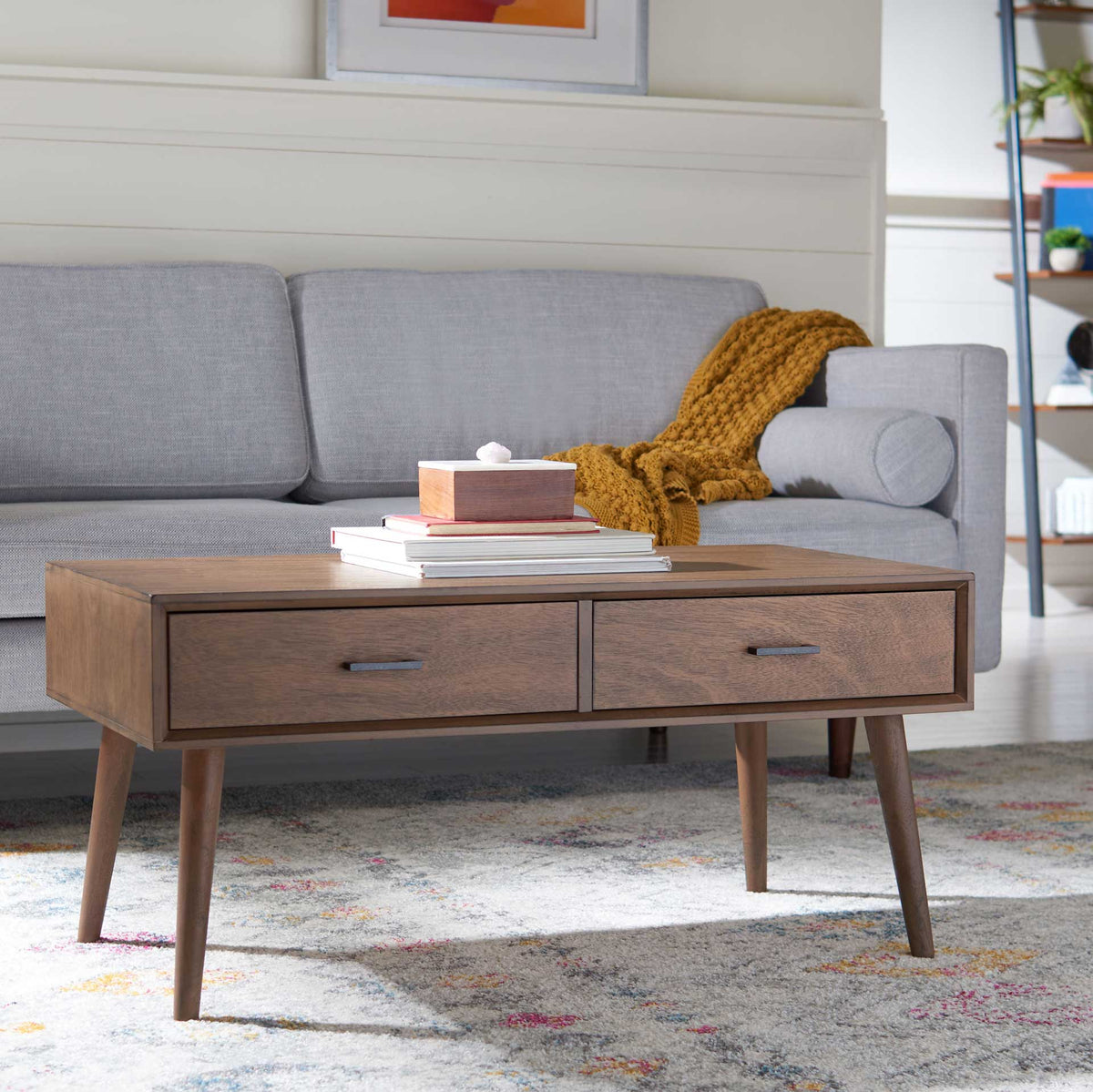 Morris 2 Drawer Coffee Table Brown