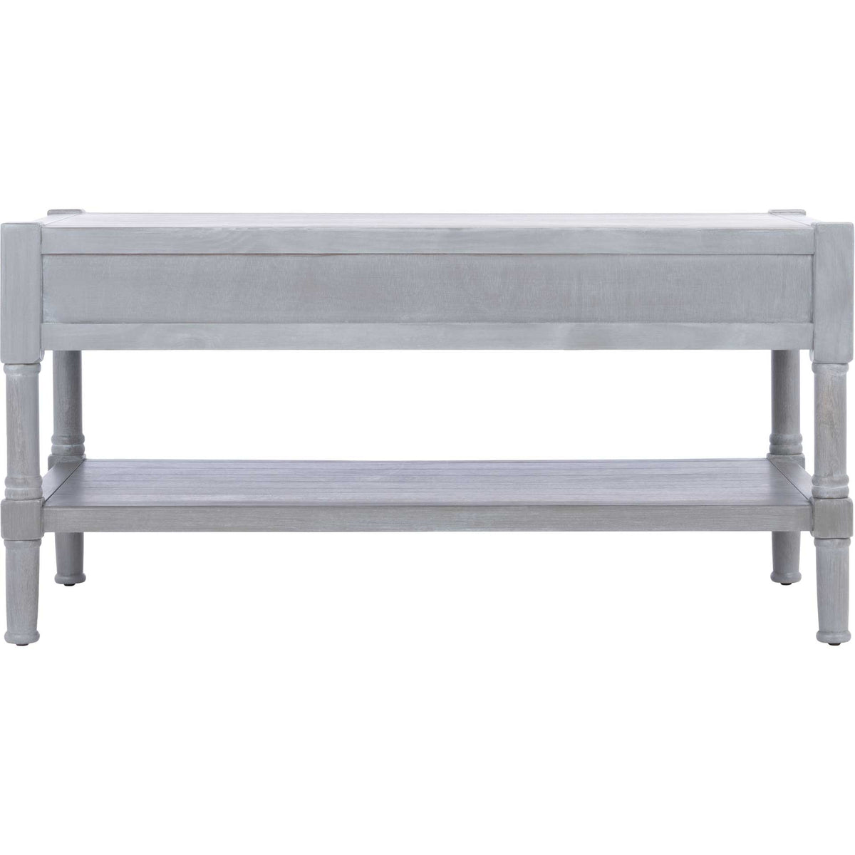 Fidelma 2 Drawer Coffee Table White Washed Gray