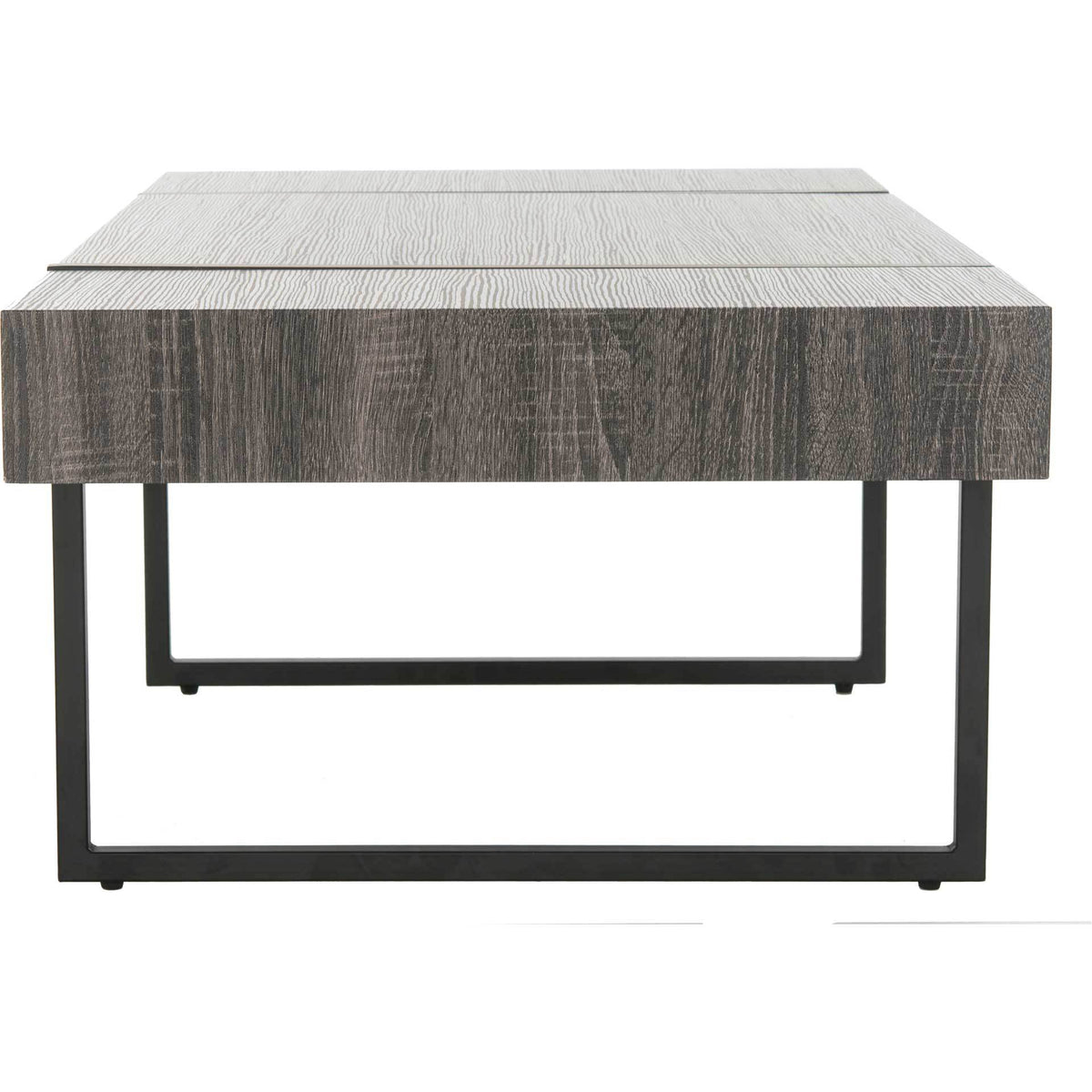 Tripp Rectangular Modern Coffee Table Black