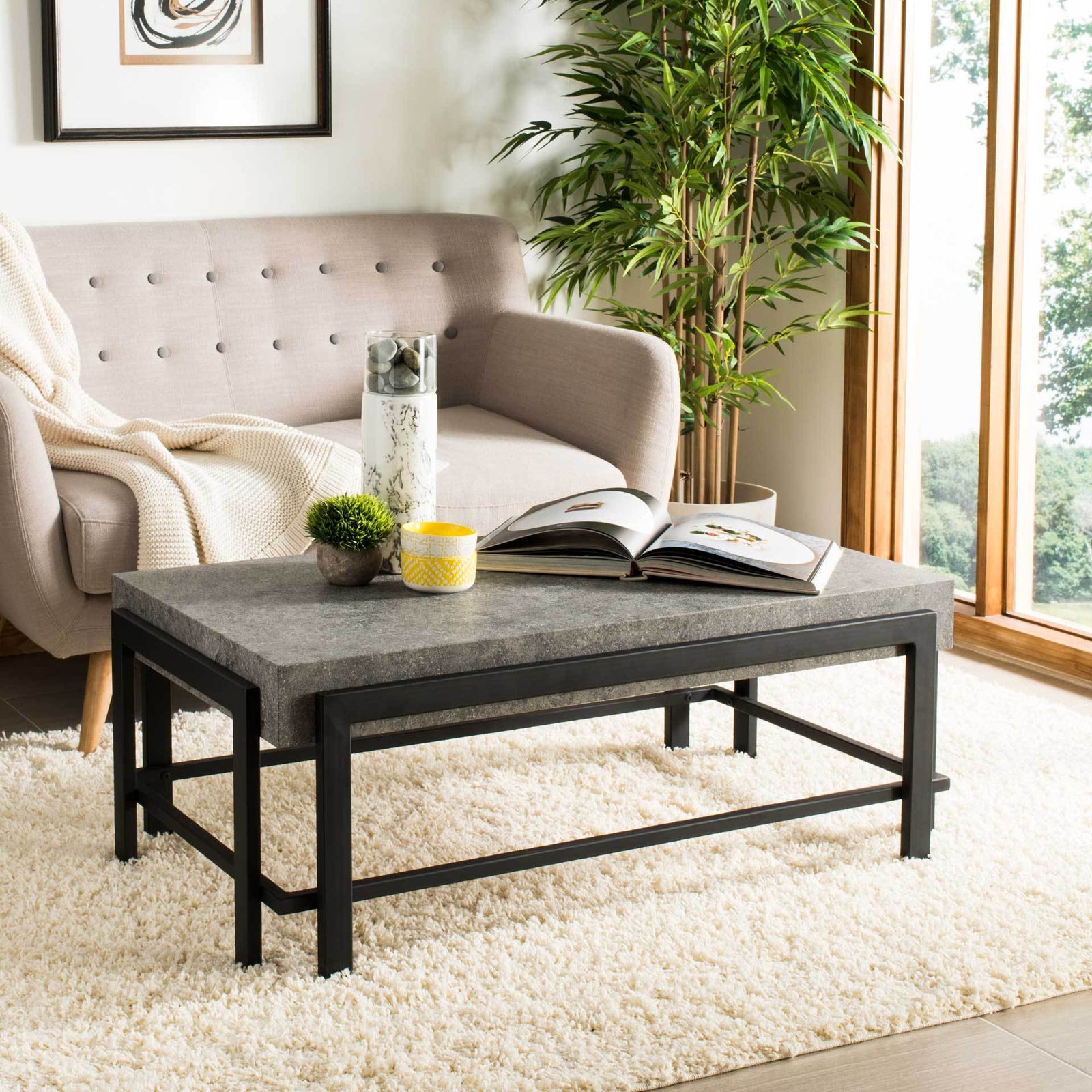 Olivia Rectangular Contemporary Coffee Table