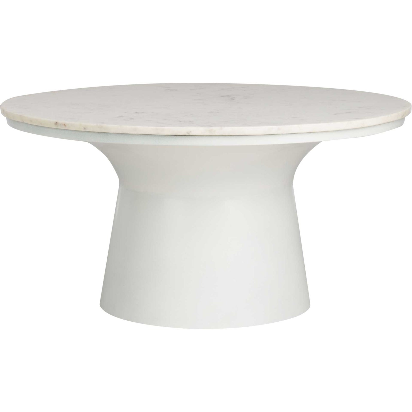 Michael Pedestal Coffee Table White