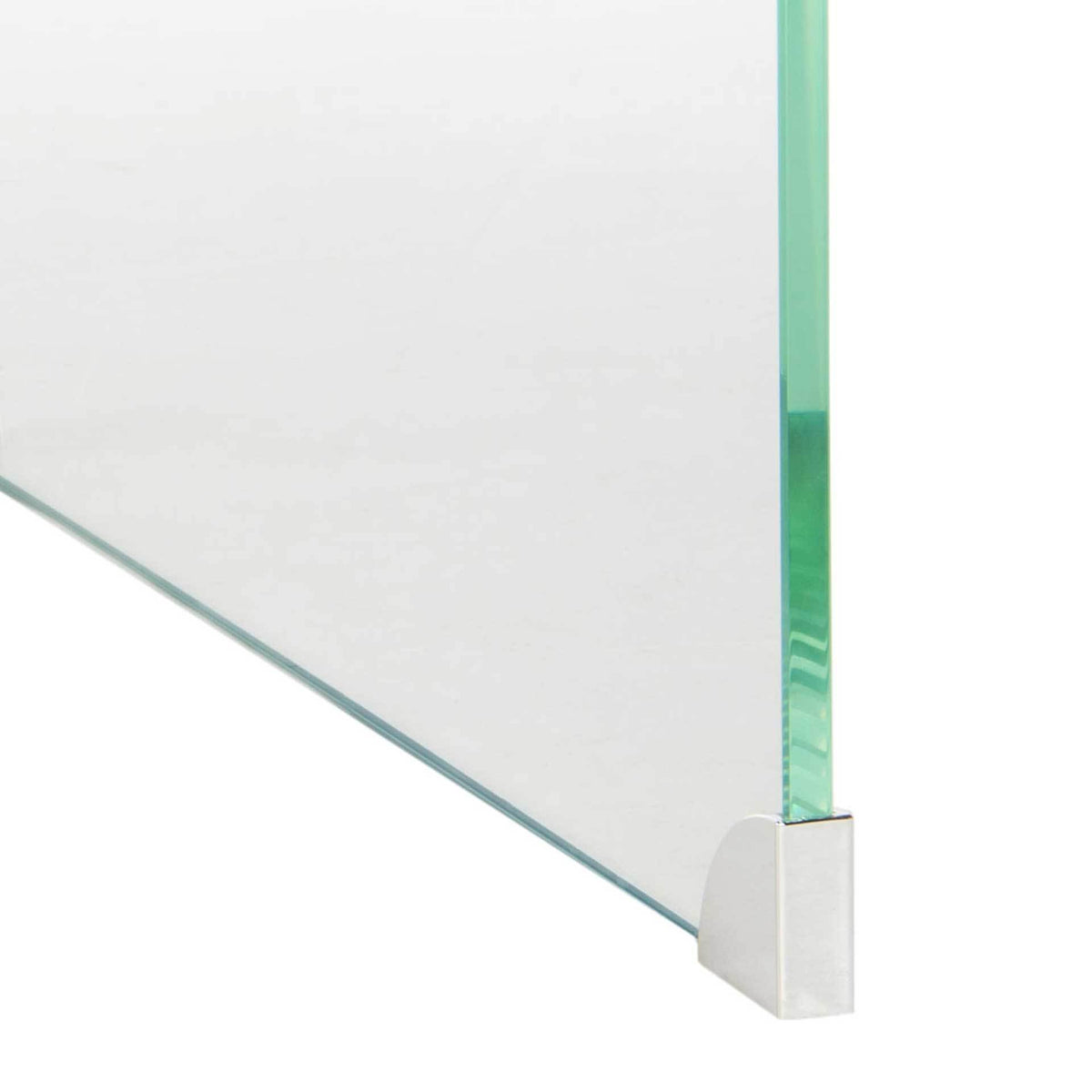 Cristopher Ombre Glass Coffee Table Clear/Blue