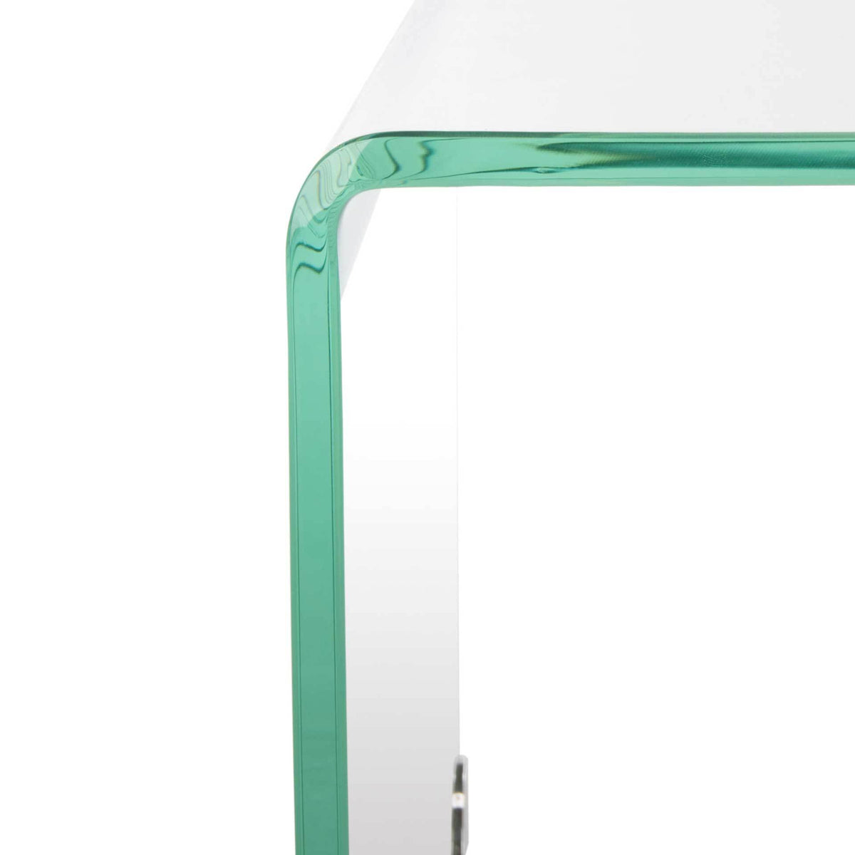 Cristopher Ombre Glass Coffee Table Clear/White