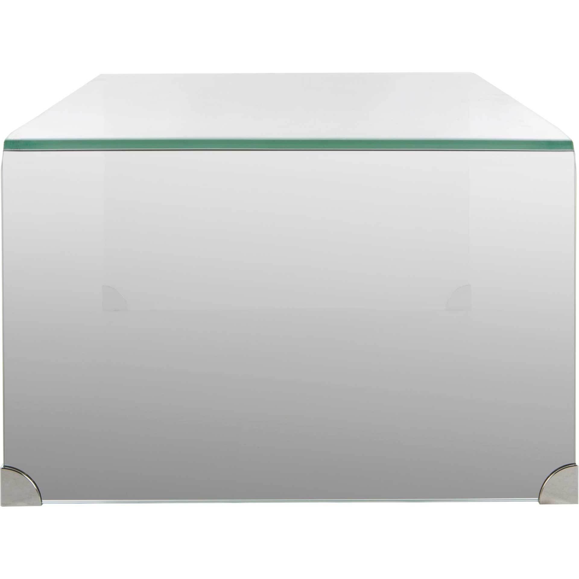 Cristopher Ombre Glass Coffee Table Clear/White