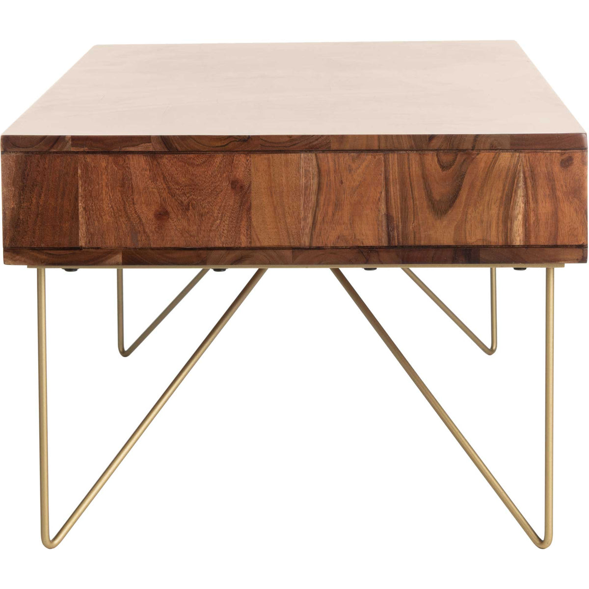 Ray Coffee Table Walnut/Brass