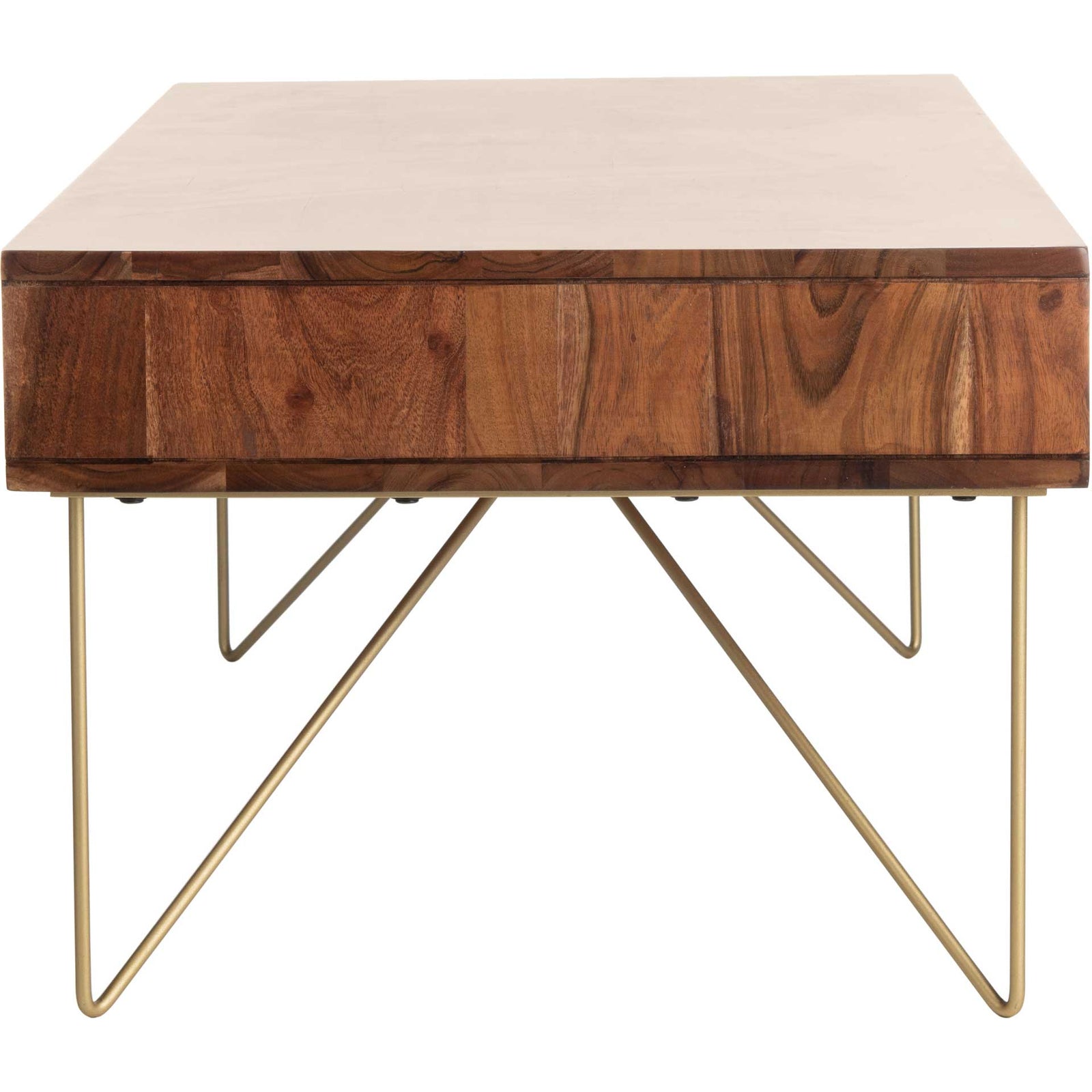 Ray Coffee Table Walnut/Brass