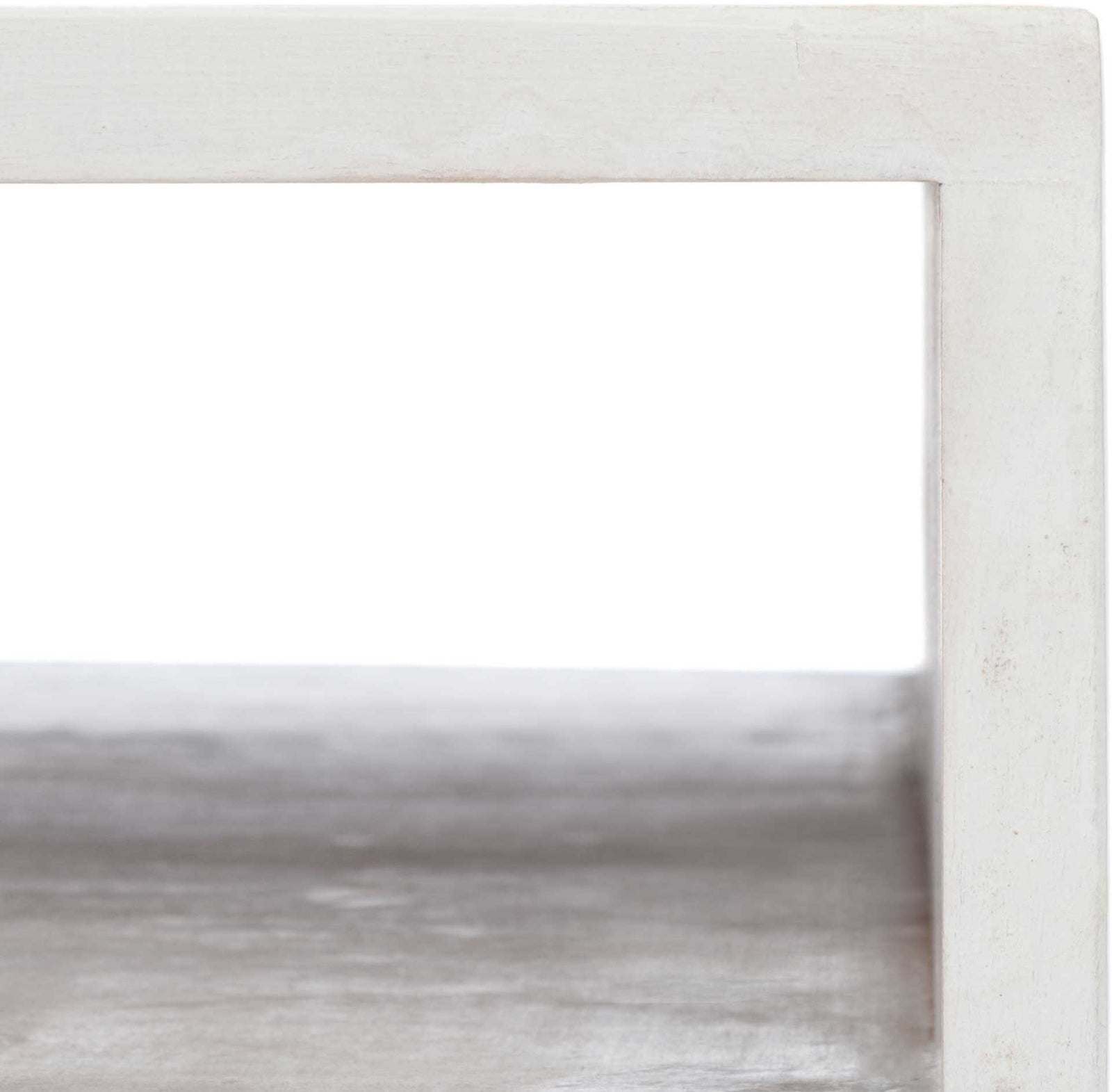 Ray Coffee Table White Wash/Silver