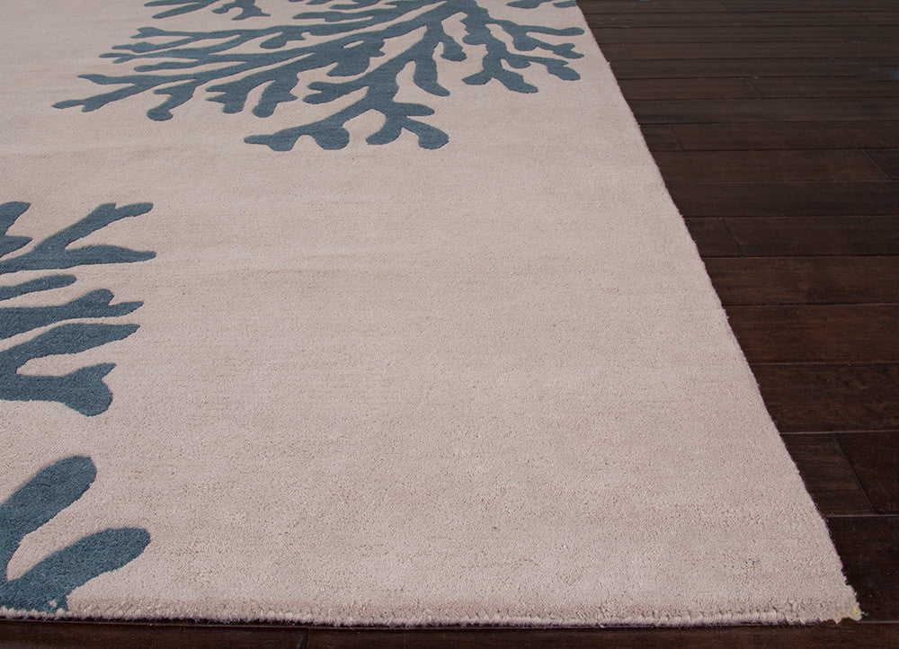 Coastal Seaside Bough Silver Birch/Indian Teal Area Rug