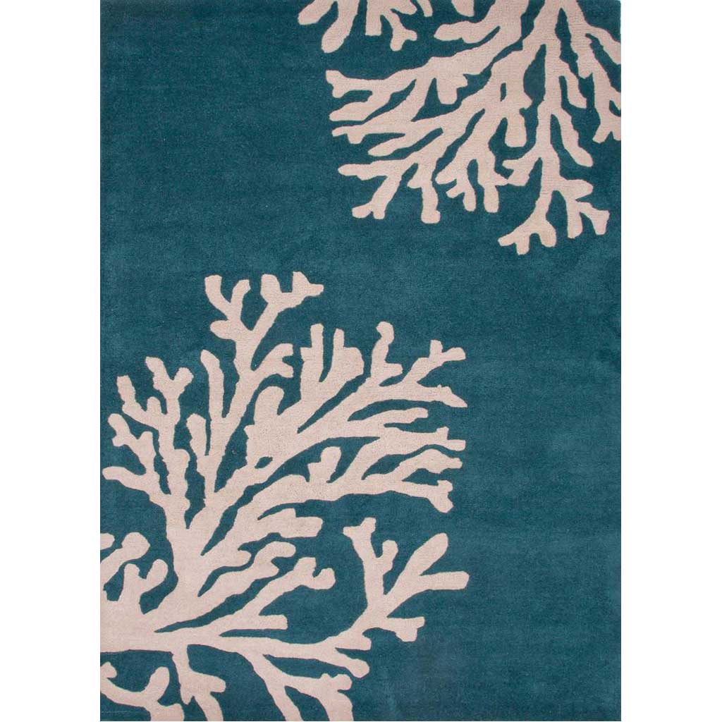 Coastal Seaside Bough Atlantic Deep/Silver Birch Area Rug