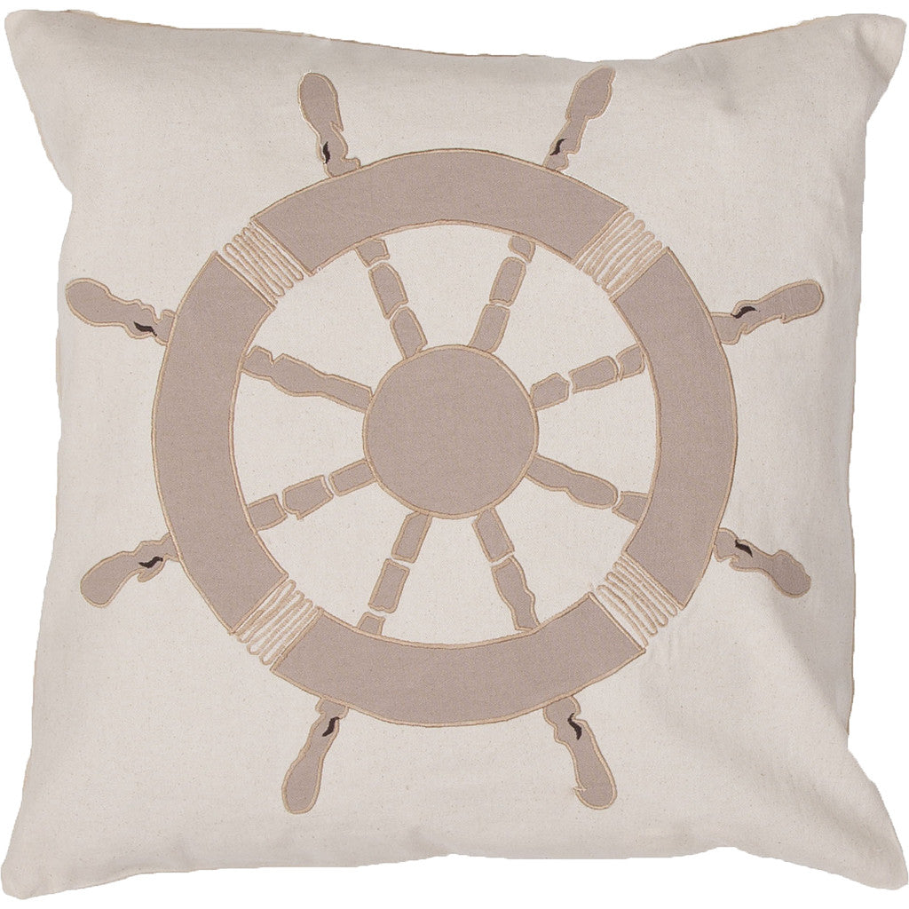 Coastal Retreat Cr03 White Asparagus/Simply Taupe Pillow