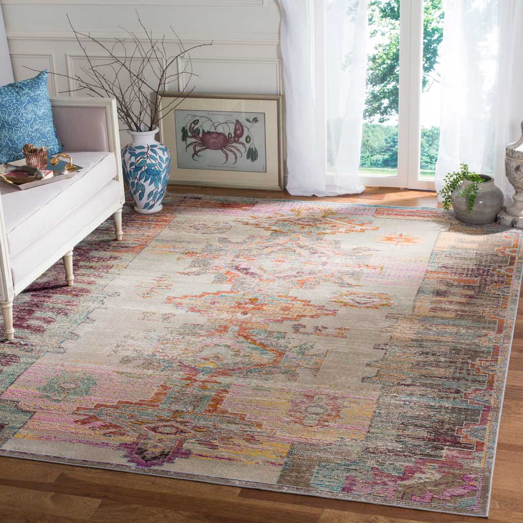 Crystal Light Gray/Purple Area Rug - Froy.com