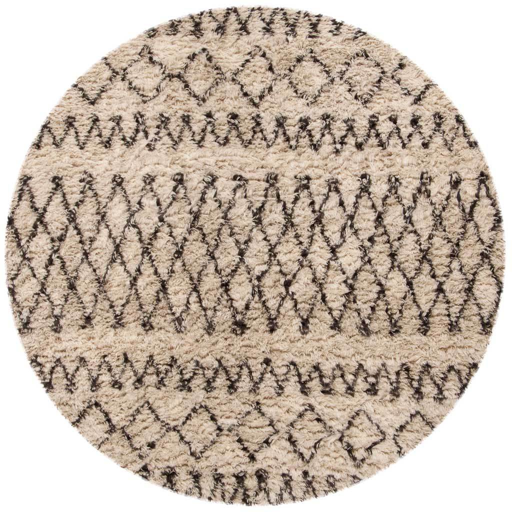 Casablanca Native Ivory/Natural Round Rug - Froy.com