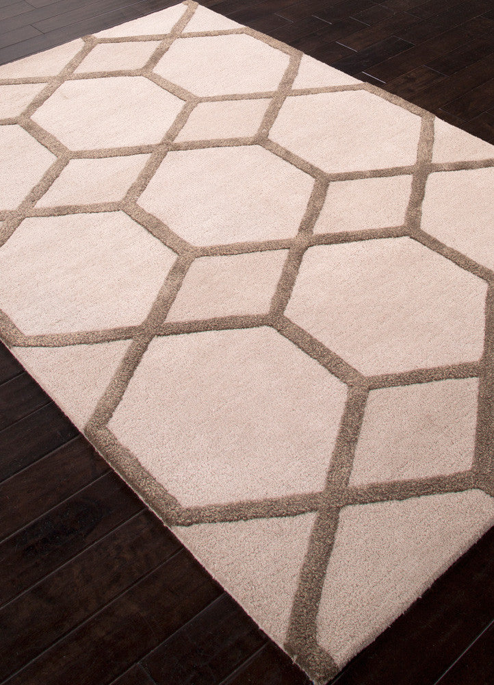 City Chicago Antique White/Dark Gray Area Rug