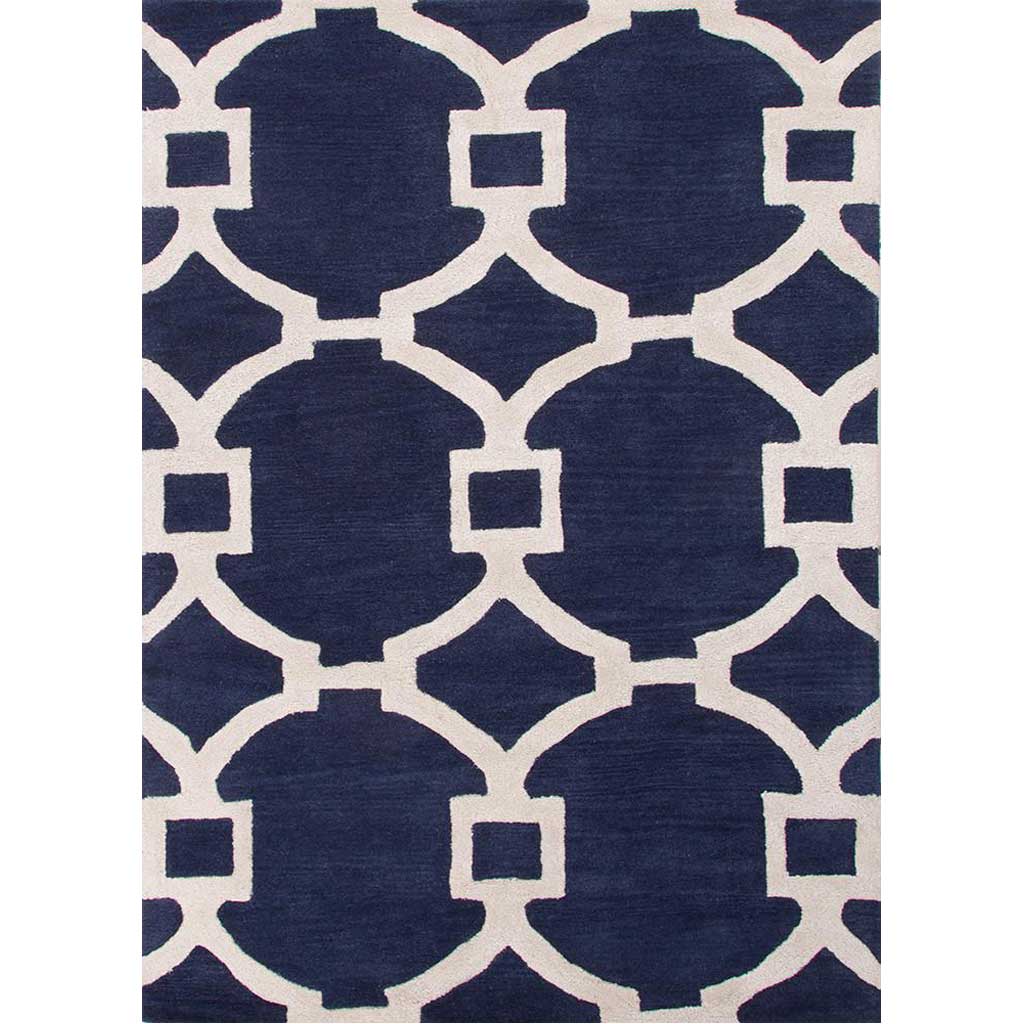 City Regency Deep Navy/White Area Rug