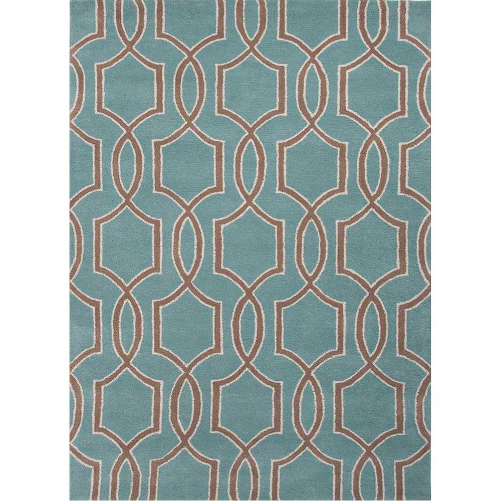 City Pensacola Light Turquoise/Dark Taupe Area Rug