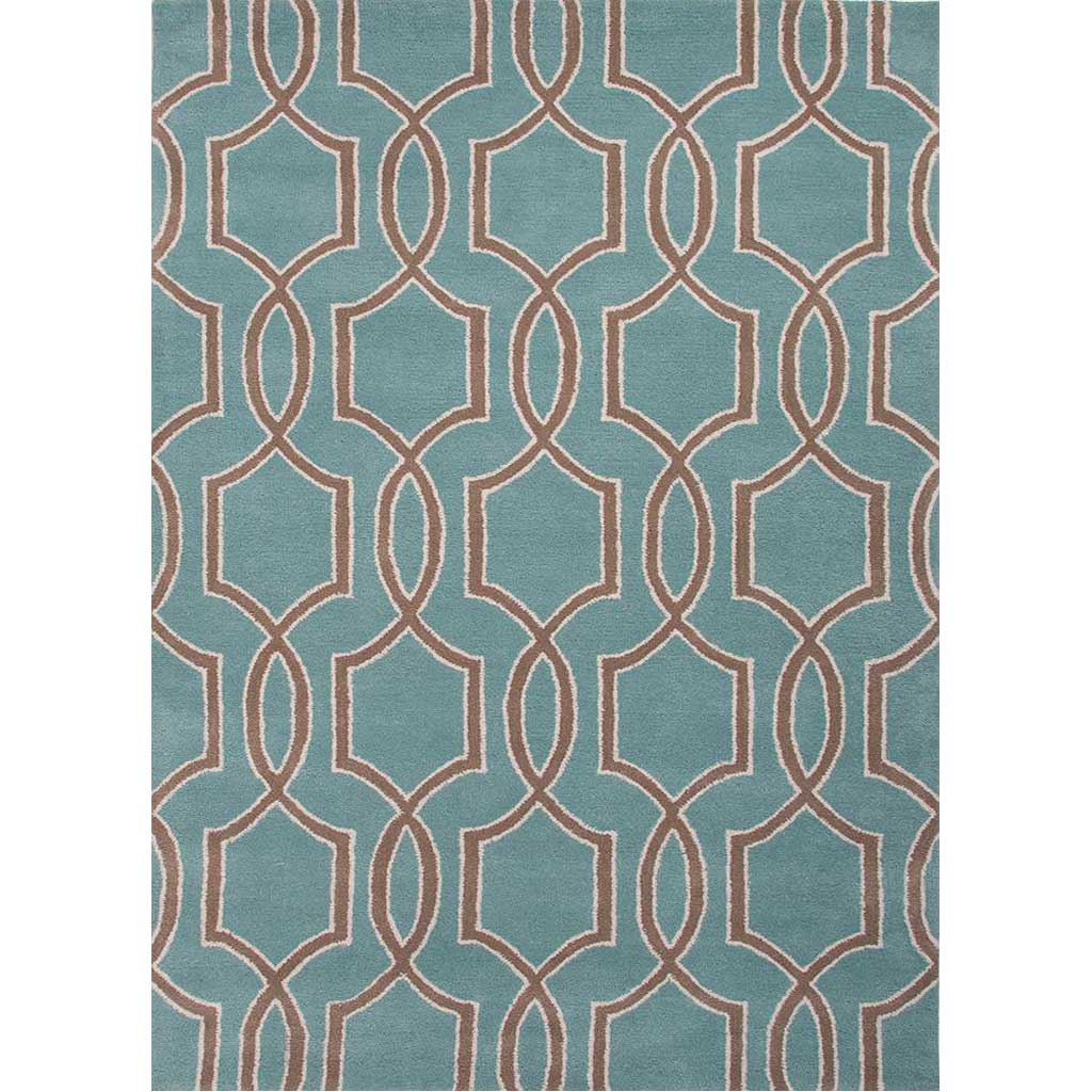 City Pensacola Light Turquoise/Dark Taupe Area Rug