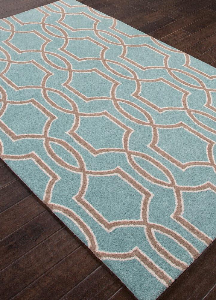City Pensacola Light Turquoise/Dark Taupe Area Rug