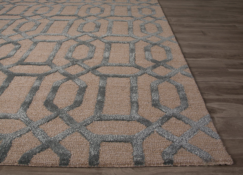 City Bellevue Oatmeal/Smoke Blue Area Rug