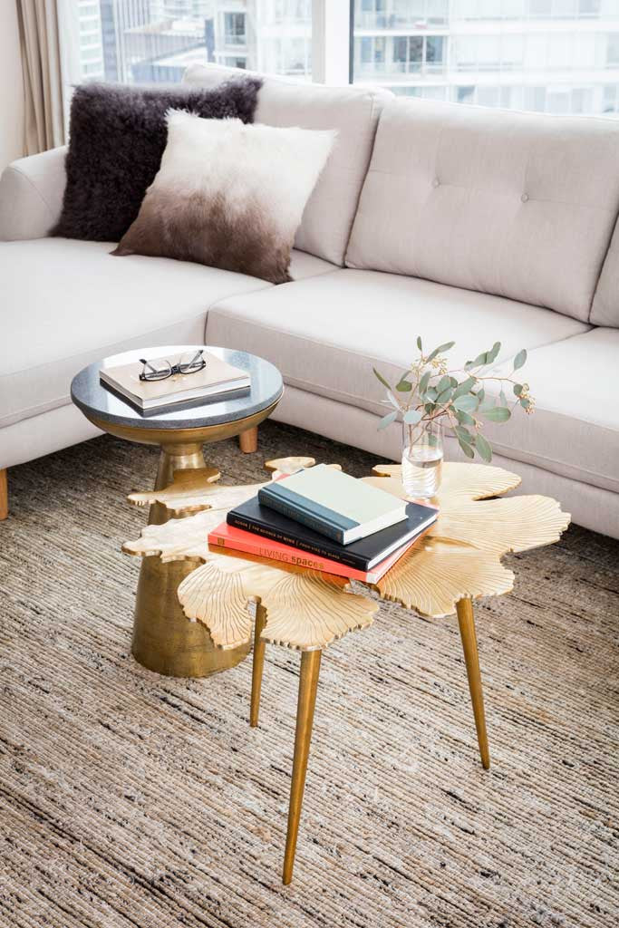 Anders Side Table Gold
