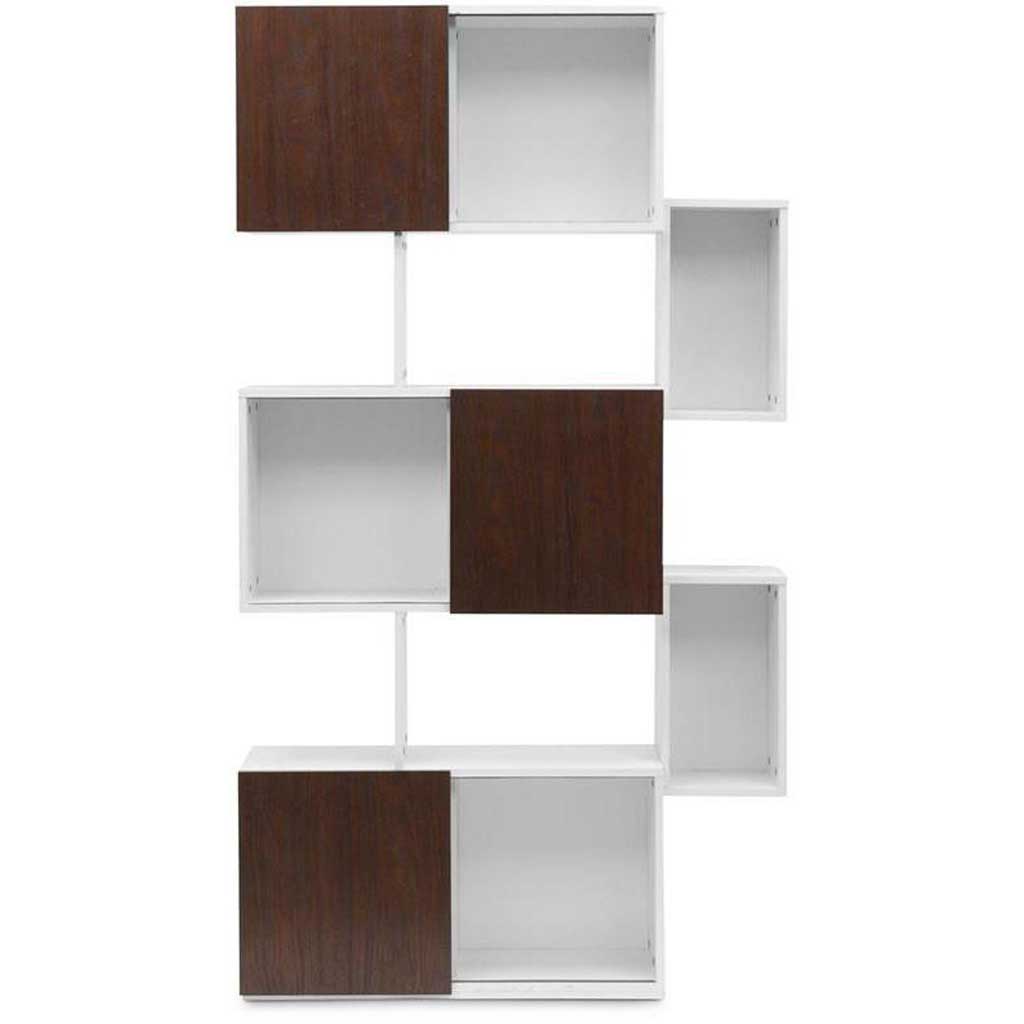 Harriet Bookshelf White & Walnut