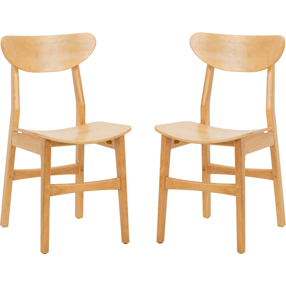 Lucas Retro Dining Chair Natural (Set of 2)