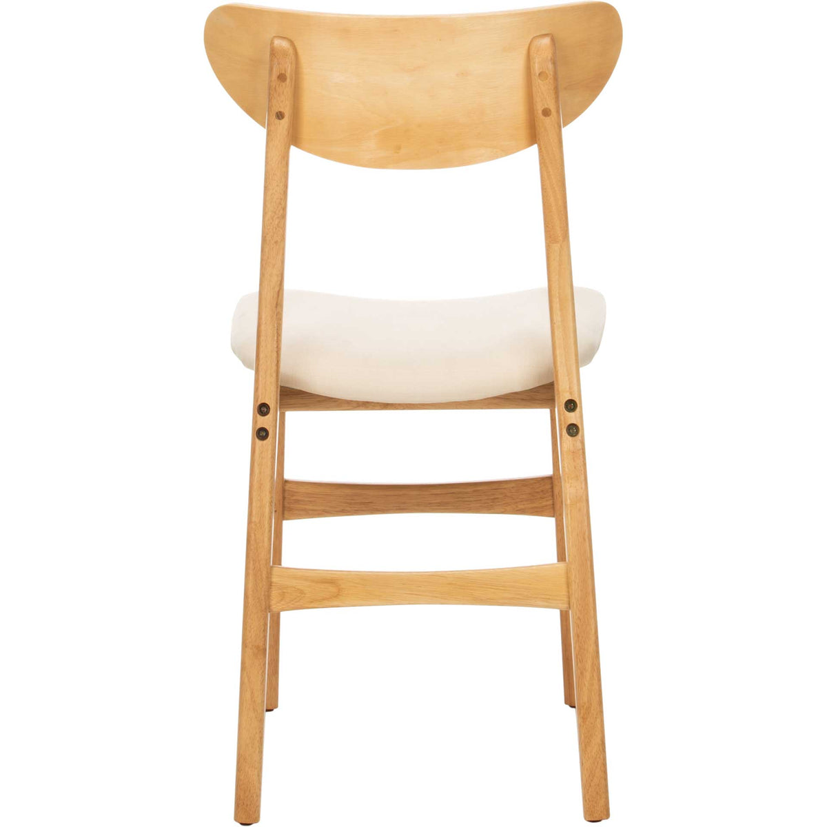 Lucas Retro Dining Chair Natural/White (Set of 2)