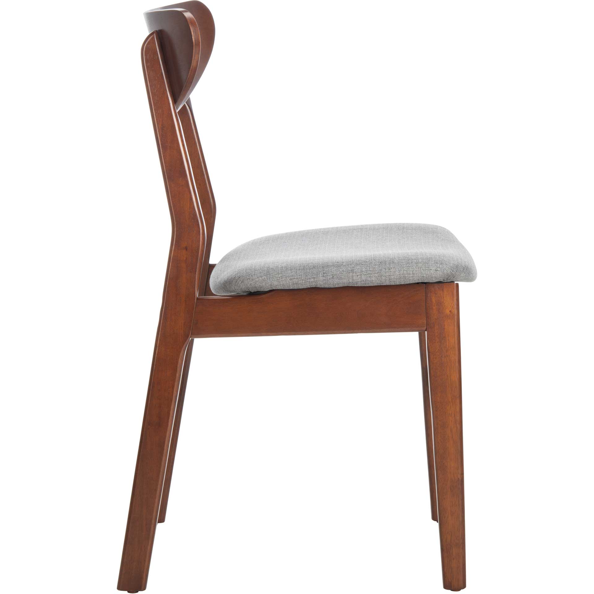Lucas Retro Dining Chair Cherry/Gray (Set of 2)