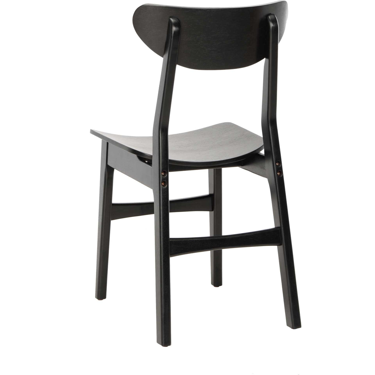 Lucas Retro Dining Chair Black (Set of 2)