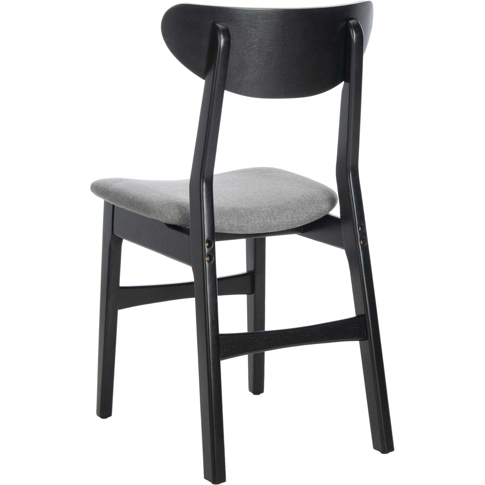Lucas Retro Dining Chair Black/Gray (Set of 2)