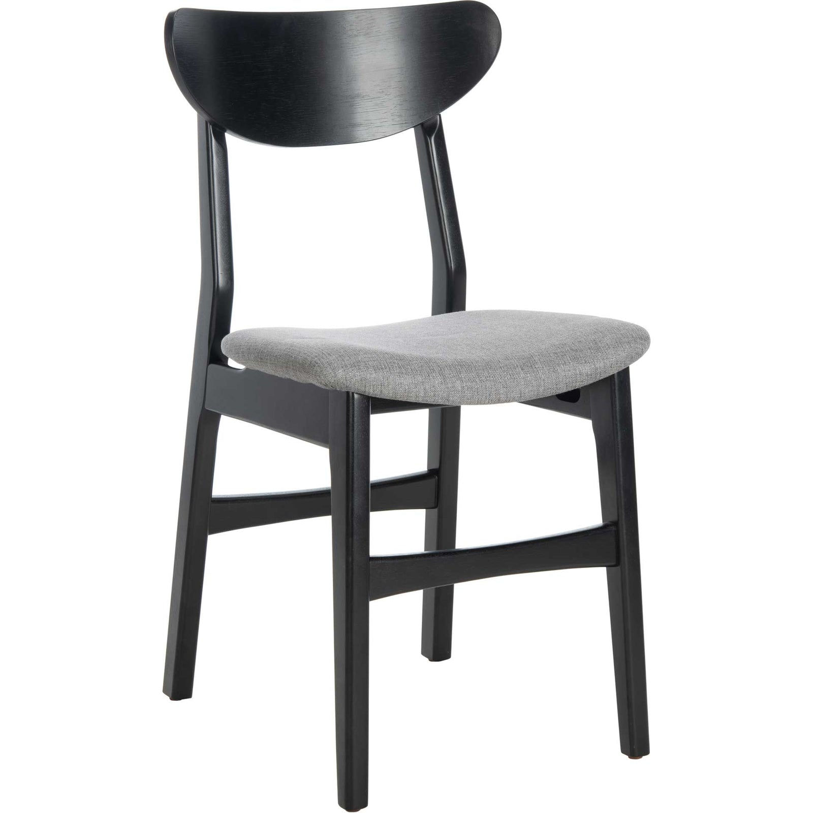 Lucas Retro Dining Chair Black/Gray (Set of 2)