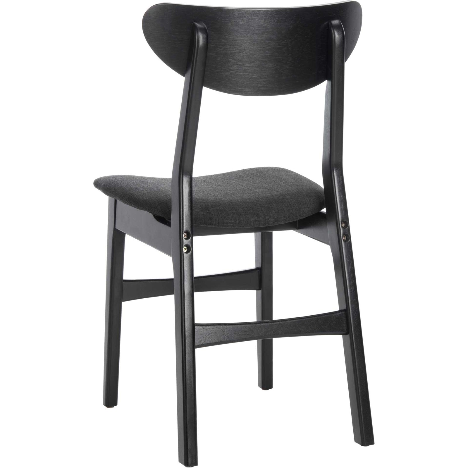 Lucas Retro Dining Chair Black/Black (Set of 2)
