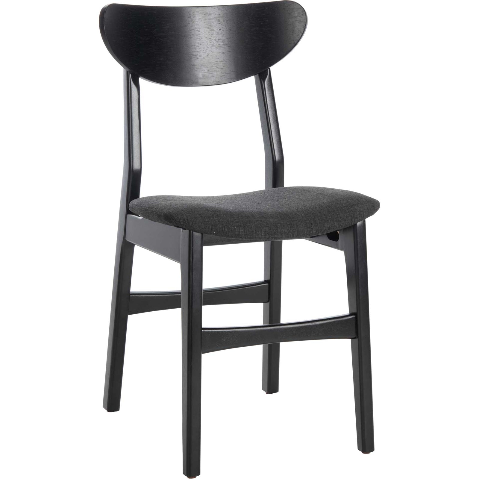 Lucas Retro Dining Chair Black/Black (Set of 2)