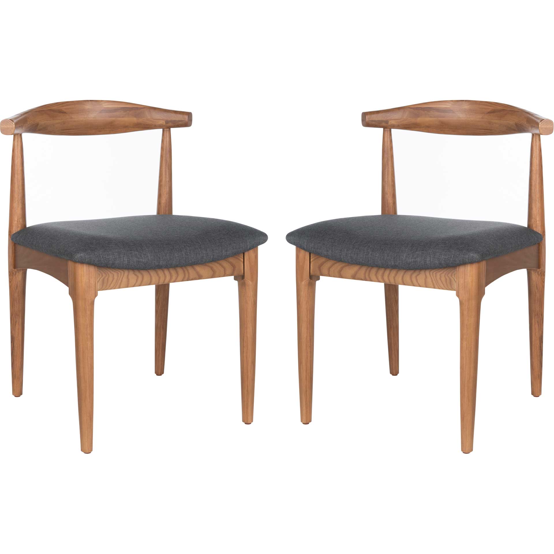 Lilly Dining Chair Brown/Dark Gray (Set of 2)