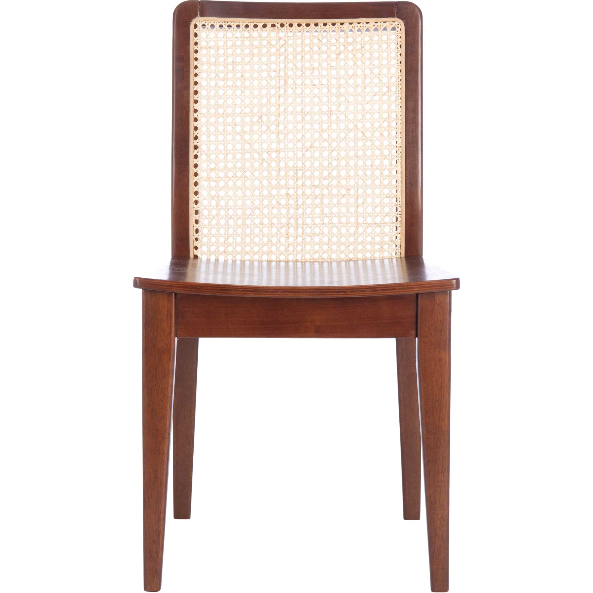 Belomy Rattan Dining Chair Dark Brown/Natural (Set of 2)