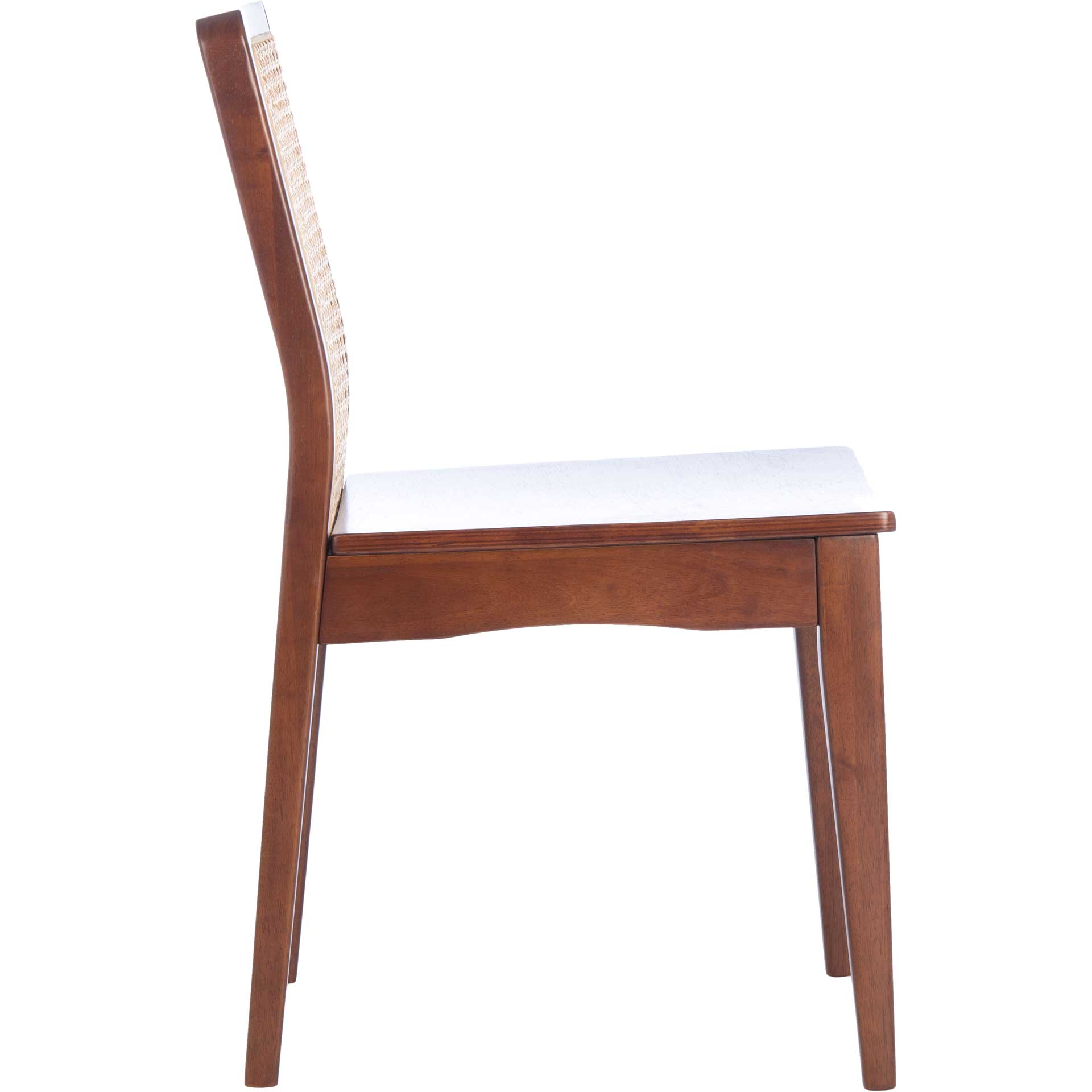 Belomy Rattan Dining Chair Dark Brown/Natural (Set of 2)