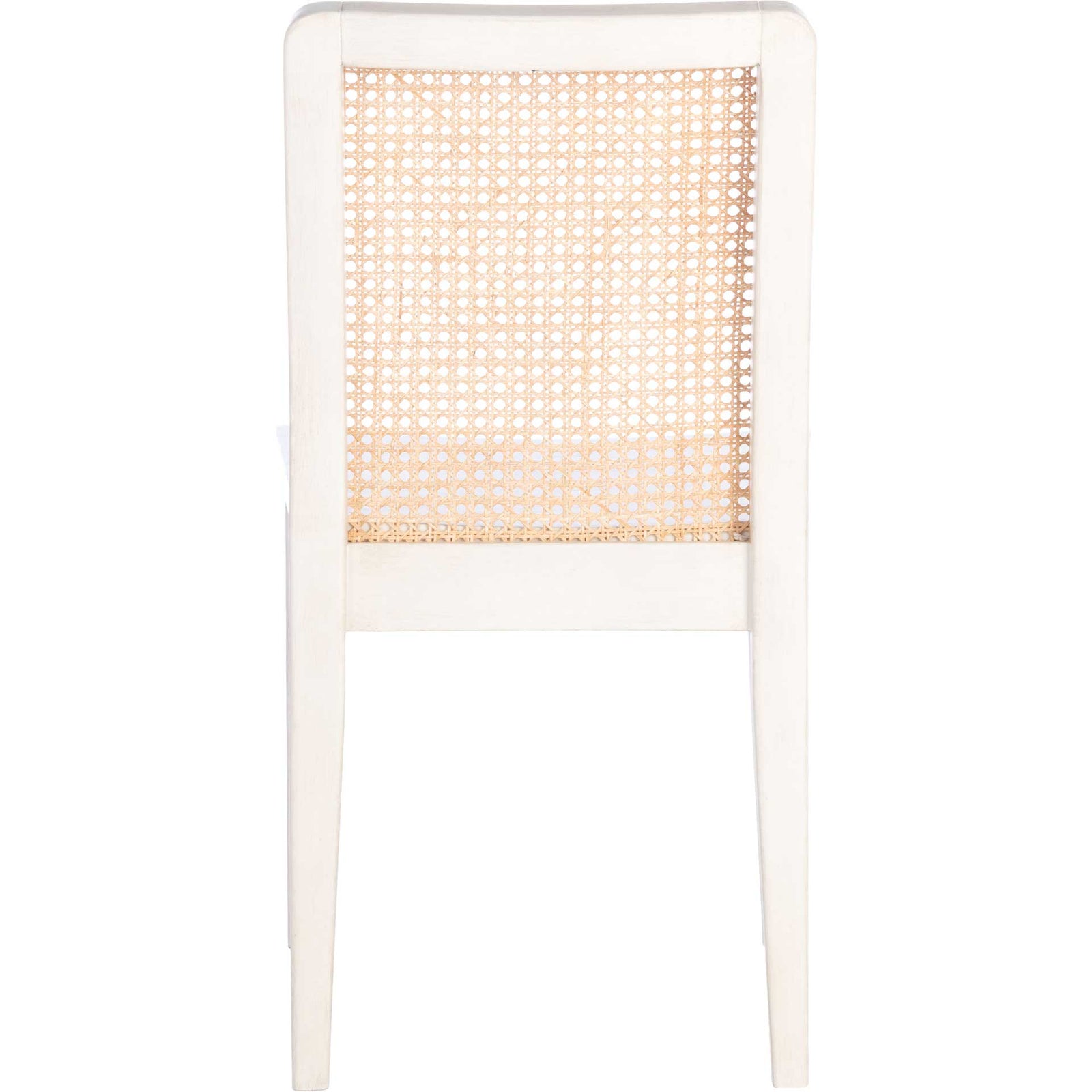 Belomy Rattan Dining Chair White/Natural (Set of 2)