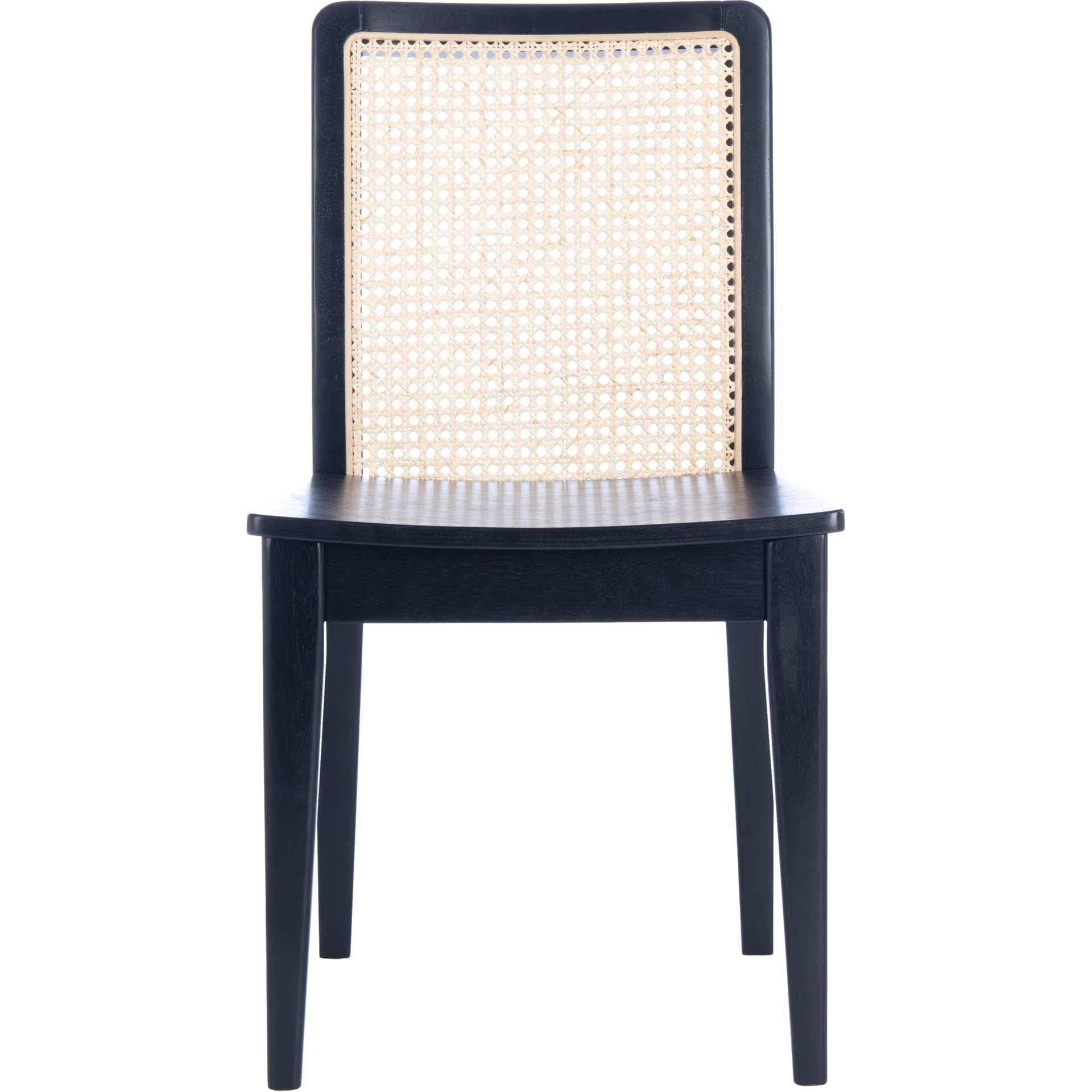 Belomy Rattan Dining Chair Black/Natural (Set of 2)