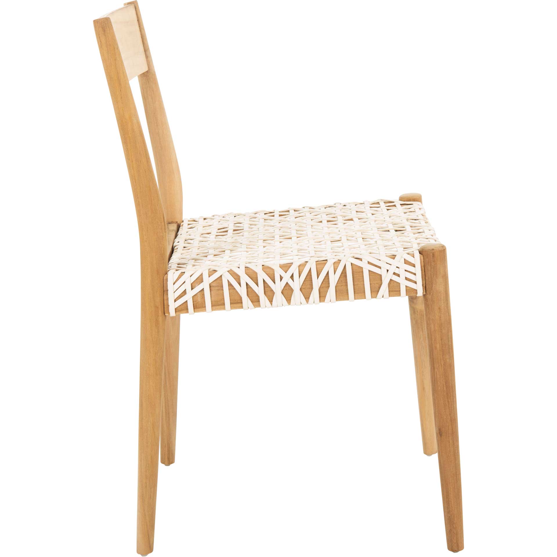 Princess Dining Chair White/Natural (Set of 2)