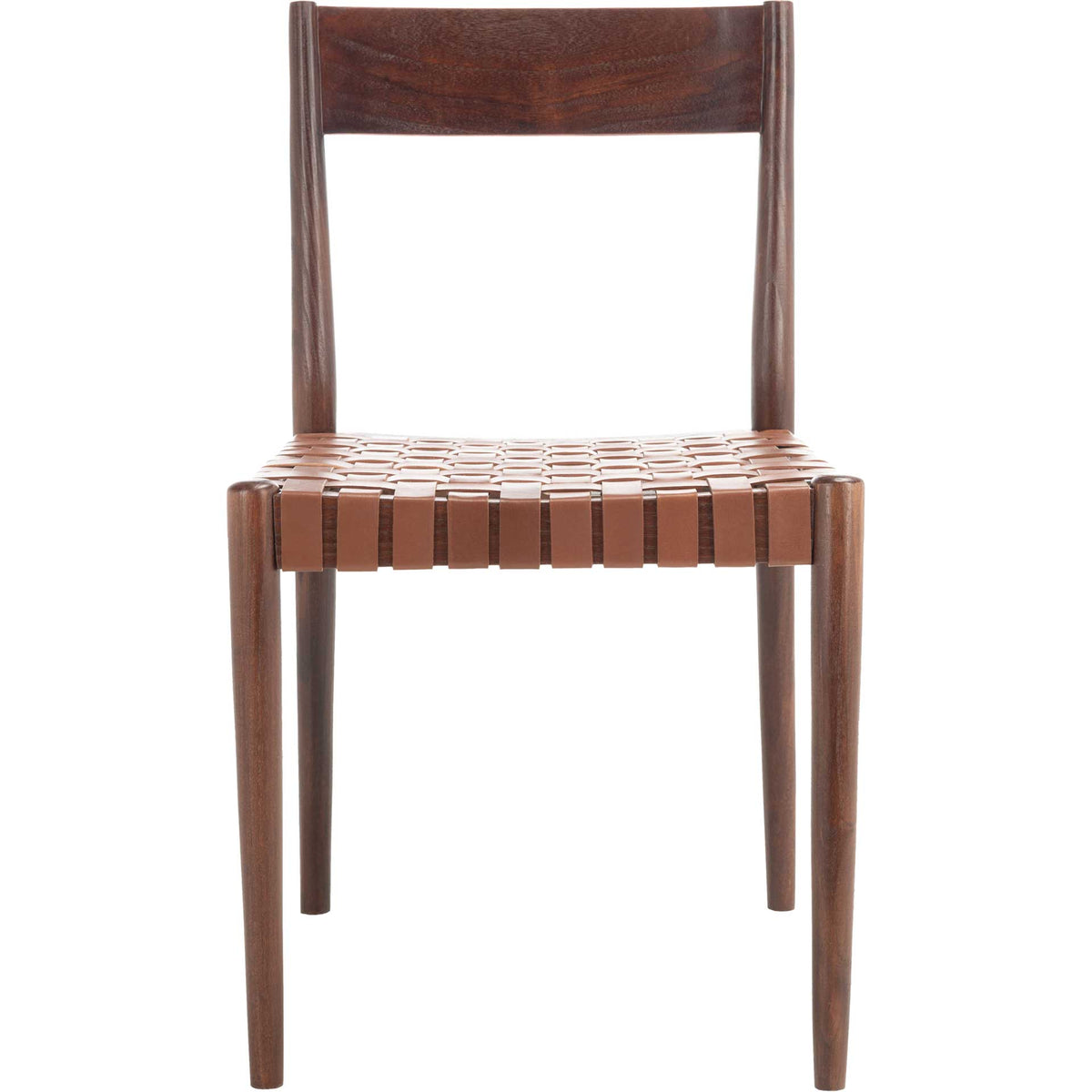 Eliza Leather Dining Chair Cognac/Brown (Set of 2)