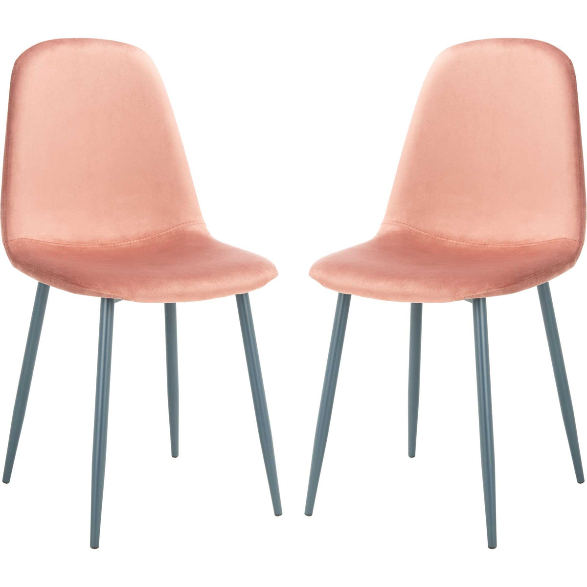 Blaize Dining Chair Pink/Dark Gray (Set of 2)