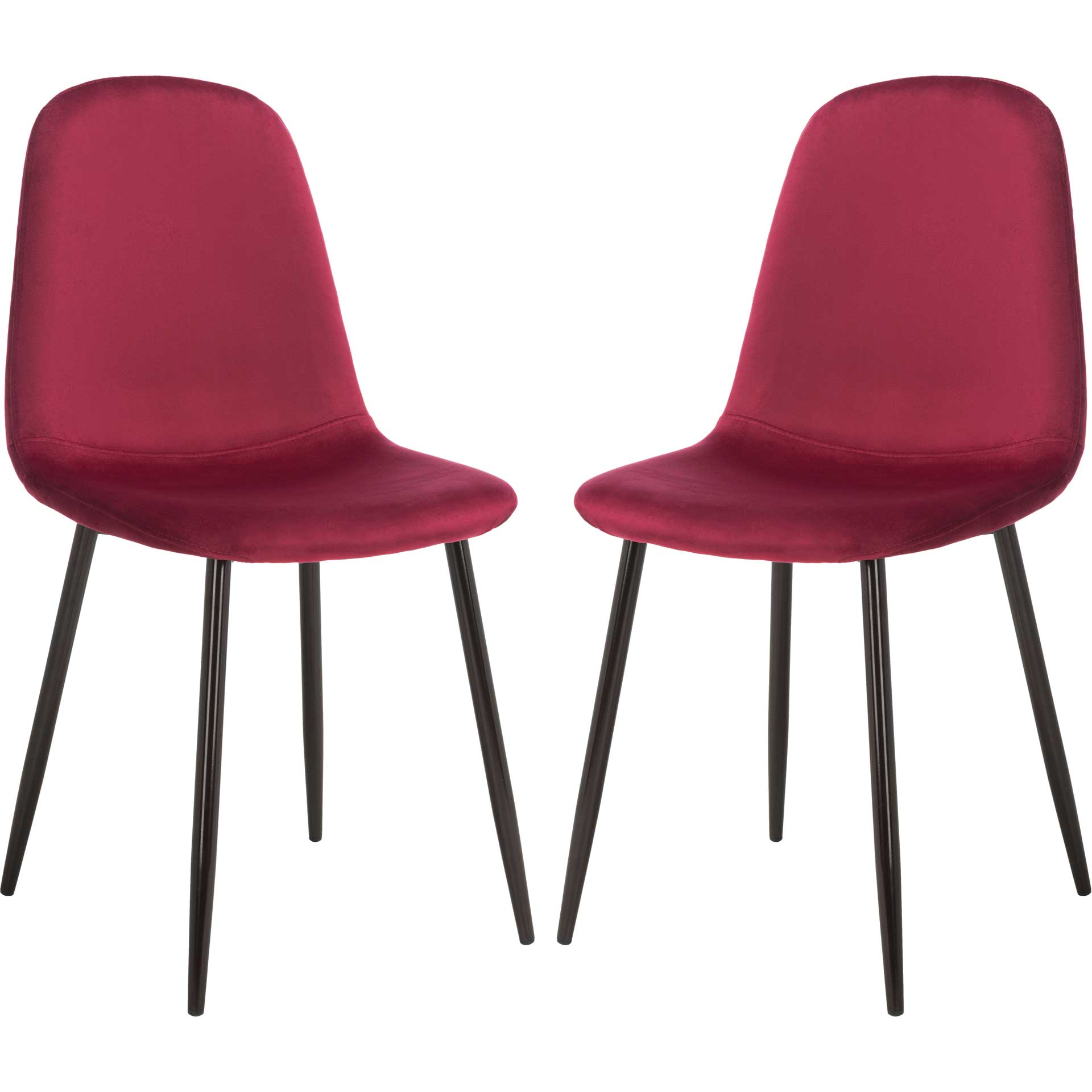 Blaize Dining Chair Magenta/Brown (Set of 2)