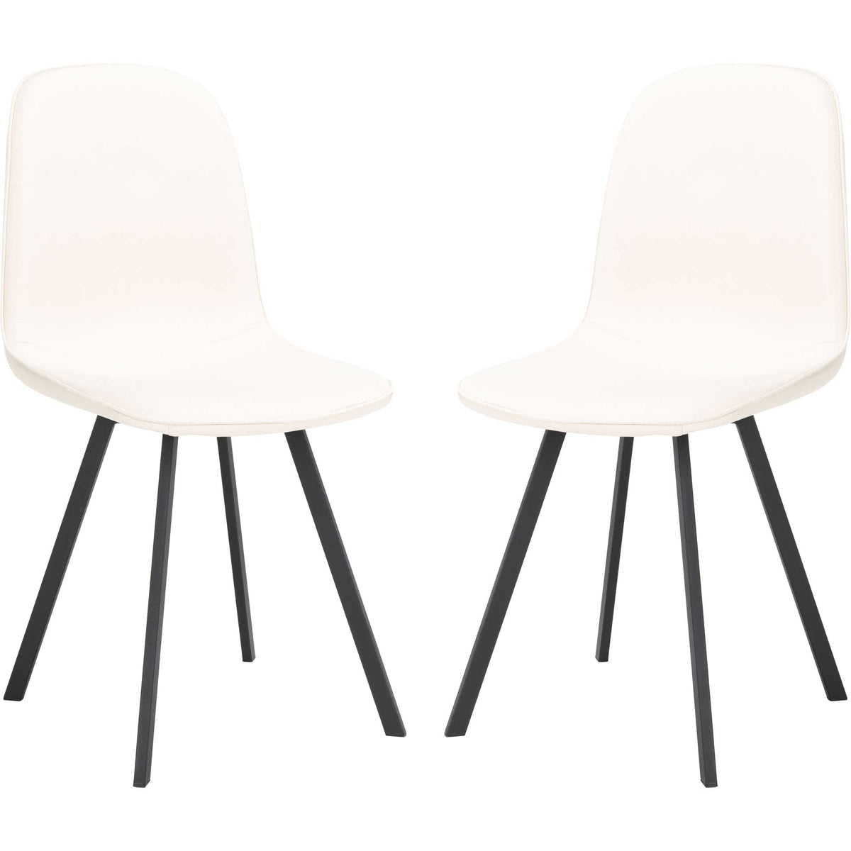 Eli Dining Chair Beige/Black (Set of 2)