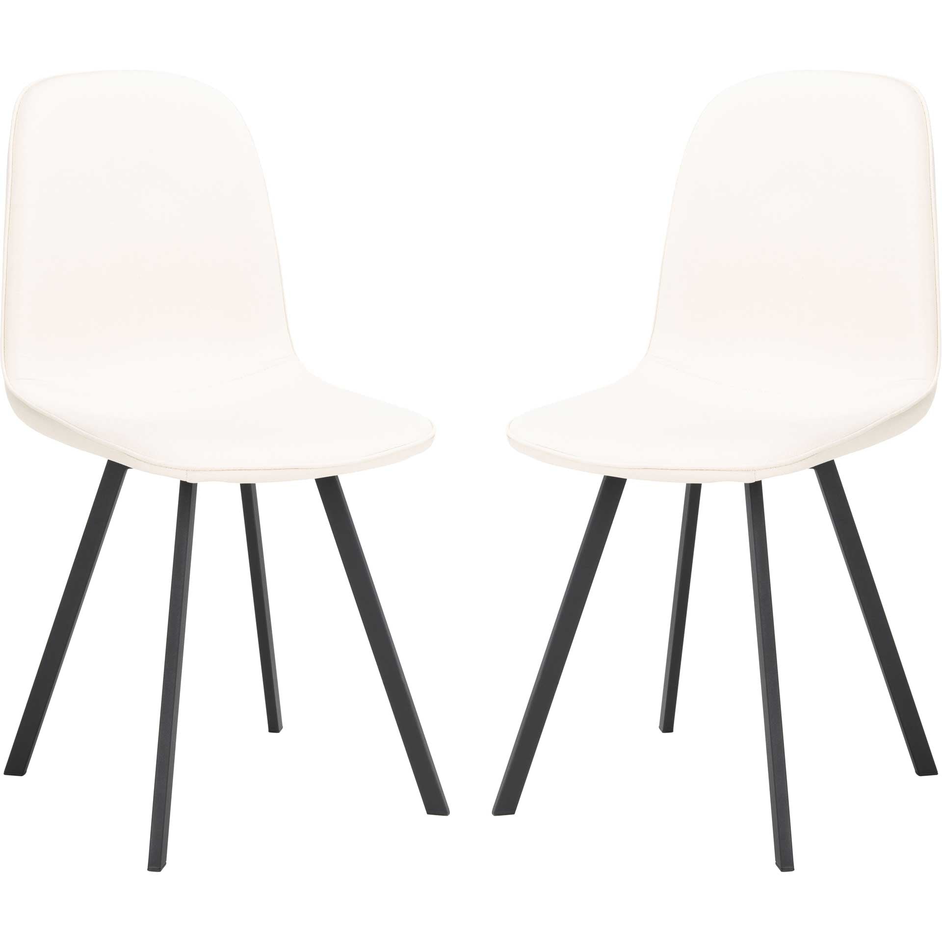 Eli Dining Chair Beige/Black (Set of 2)