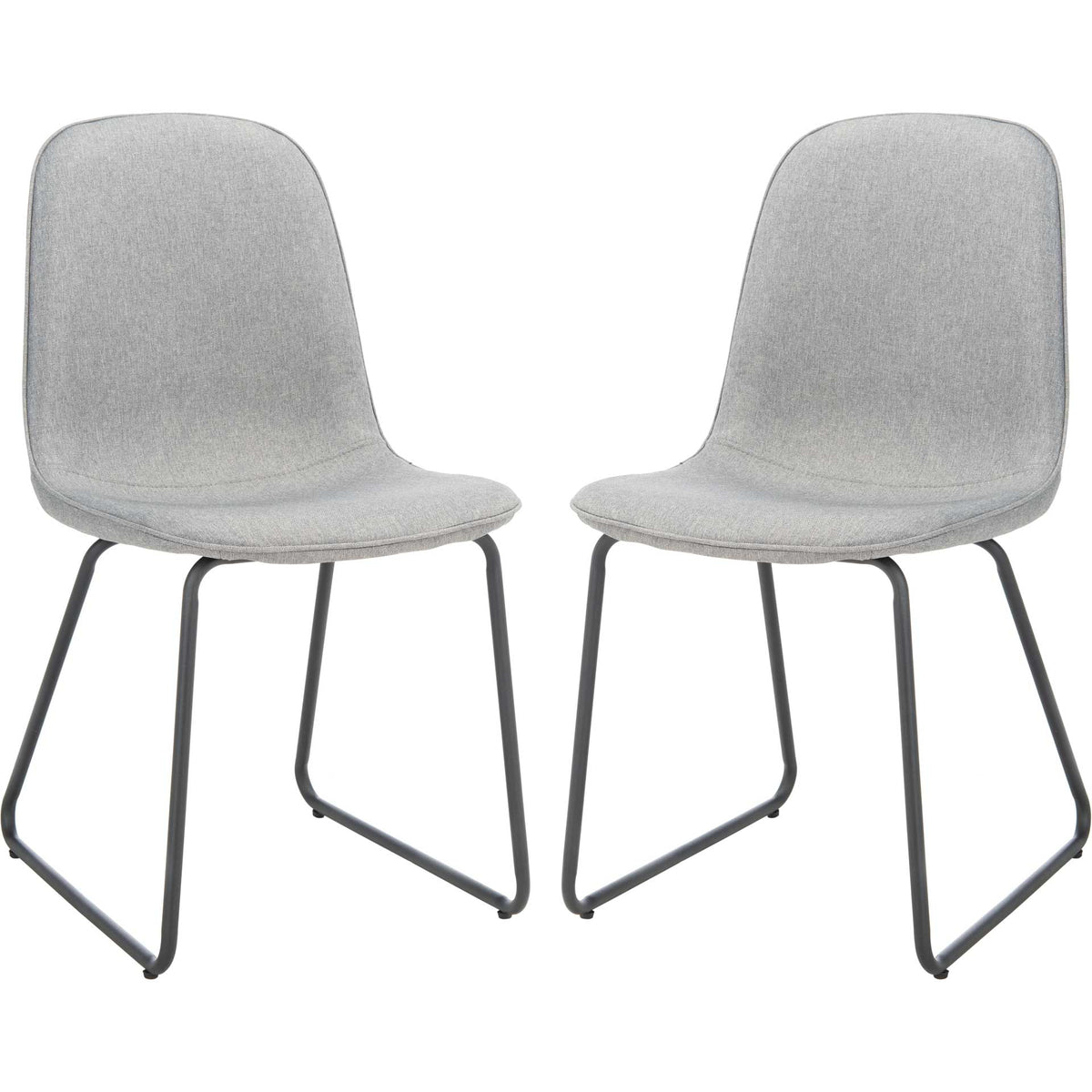 Mallory Dining Chair Gray/Black (Set of 2)