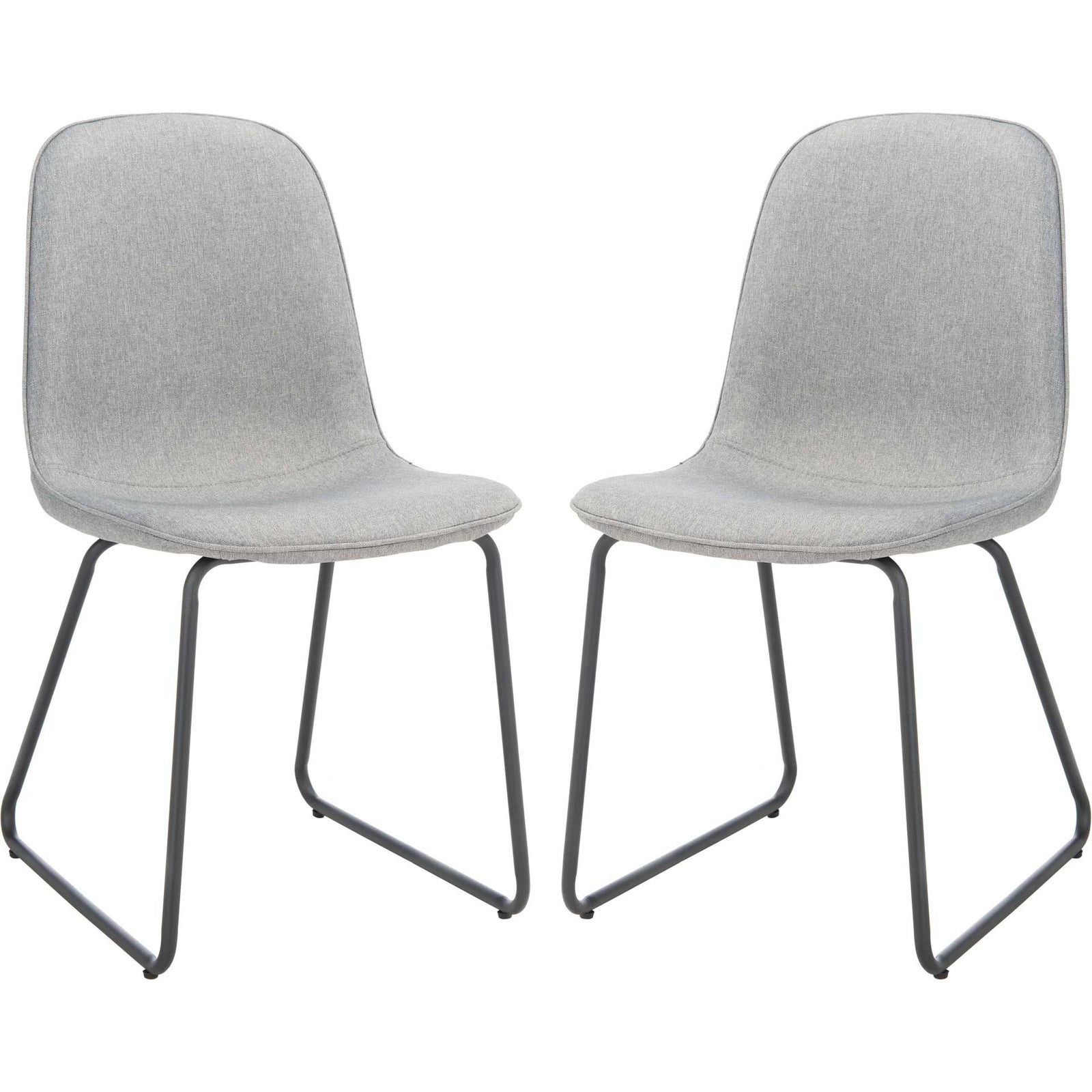 Mallory Dining Chair Gray/Black (Set of 2)