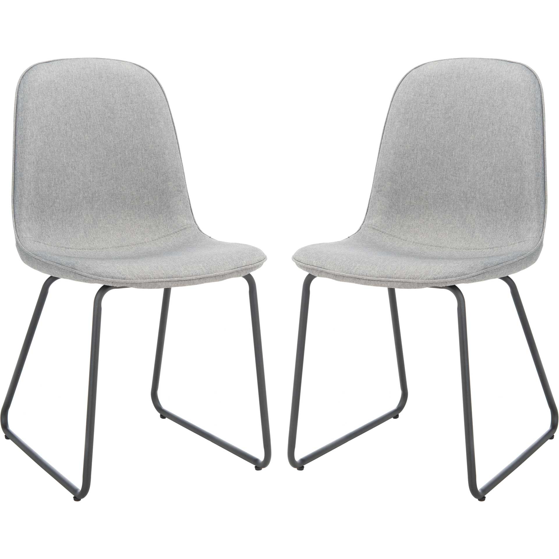 Mallory Dining Chair Gray/Black (Set of 2)