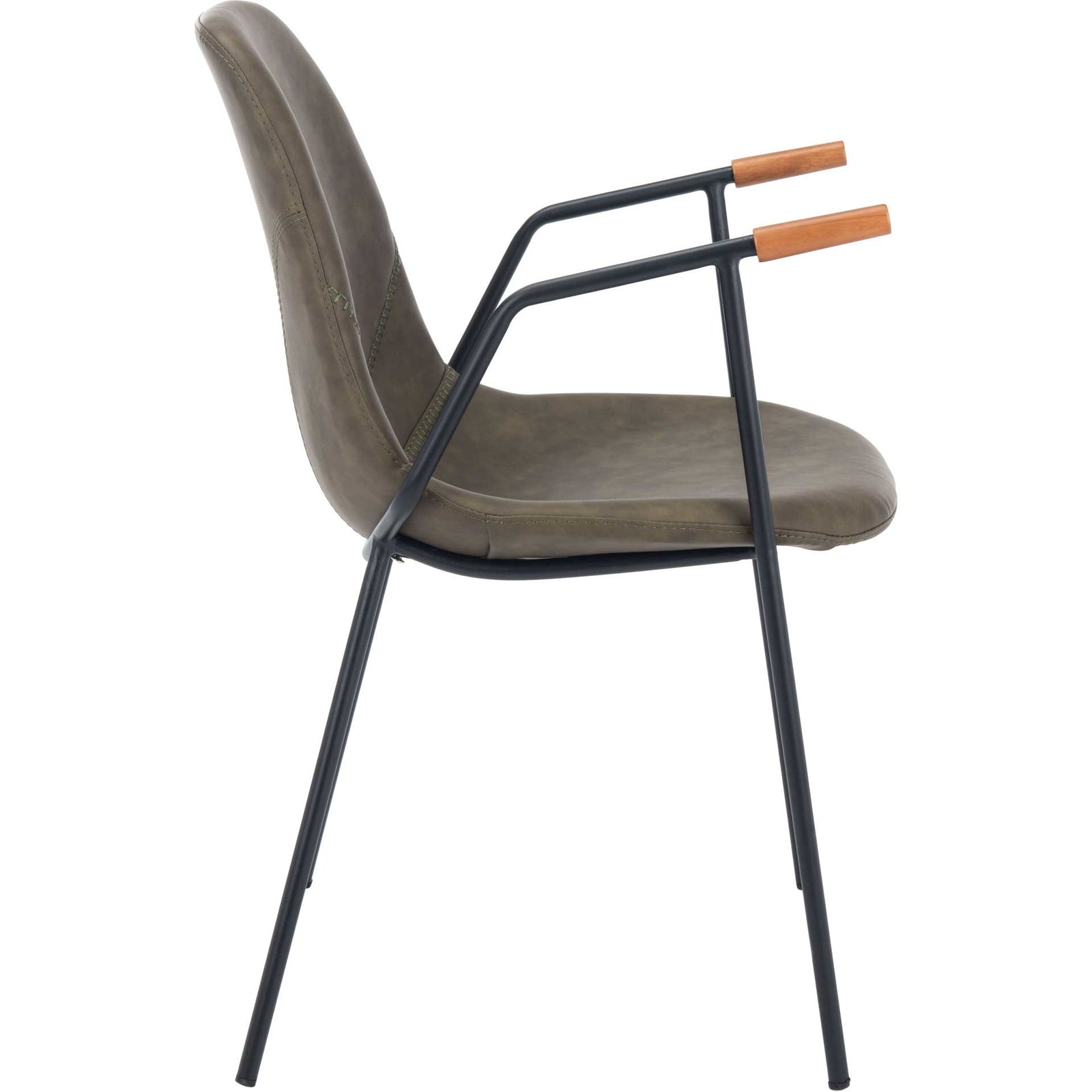 Taos Mid Century Dining Chair Olive (Set of 2)